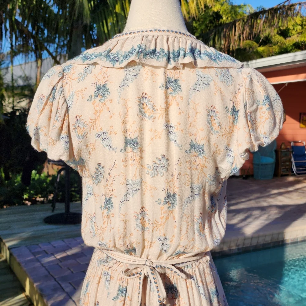 Chelsea & Violet Hi-Lo Prarie Midi Dress Sz S - Picture 6 of 13